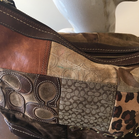 VINTAGE COACH BAG ANIMAL PRINT - Picture 5 of 16